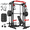 SM00 Home Gym Package (with Weight Bench & 230LBS Plates & Cable Accessories), variant on Mikolo Smith Machine, 2000LBS Power Cage Squat Rack with Smith Bar, Two LAT Pull-Down Systems, Cable Crossover Machine and More Cable Attachment for Home Gym