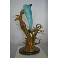 thumbnail image 6 of Dolphin medium with Turtles Fountain Bronze Statue -  Size: 24"L x 34"W x 36"H., 6 of 11
