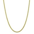 thumbnail image 2 of 10K Yellow Gold 4mm Diamond-Cut Rope Chain Necklace Size 28, 2 of 4