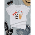 thumbnail image 2 of FIUFY Womens Cute Panda and Bear Graphic Tees Crew Neck Short Sleeve Summer T-Shirts, 2 of 6