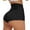 Black, variant on EHRWE Workout Shorts For Women Reversible Brushed Yoga Pants Women's Hip Lift Tight Athletic Shorts Classic