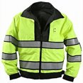 thumbnail image 2 of Rothco Reversible Hi-visibility Uniform Jacket - Yellow/Black, 2X-Large, 2 of 4