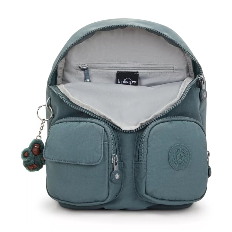Kipling Women's Official Backpack - Grey, 27 Liters Capacity With Laptop Sleeve