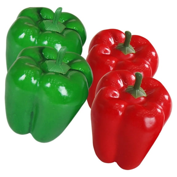 Raindrops 4Pcs Fake Peppers Foams Home Decor Bakery Use