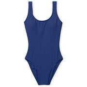 Women's Plus Solid Rib Tank Swimsuit