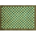 thumbnail image 1 of Ahgly Company Indoor Rectangle Oriental Turquoise Blue Modern Area Rugs, 5' x 7', 1 of 4