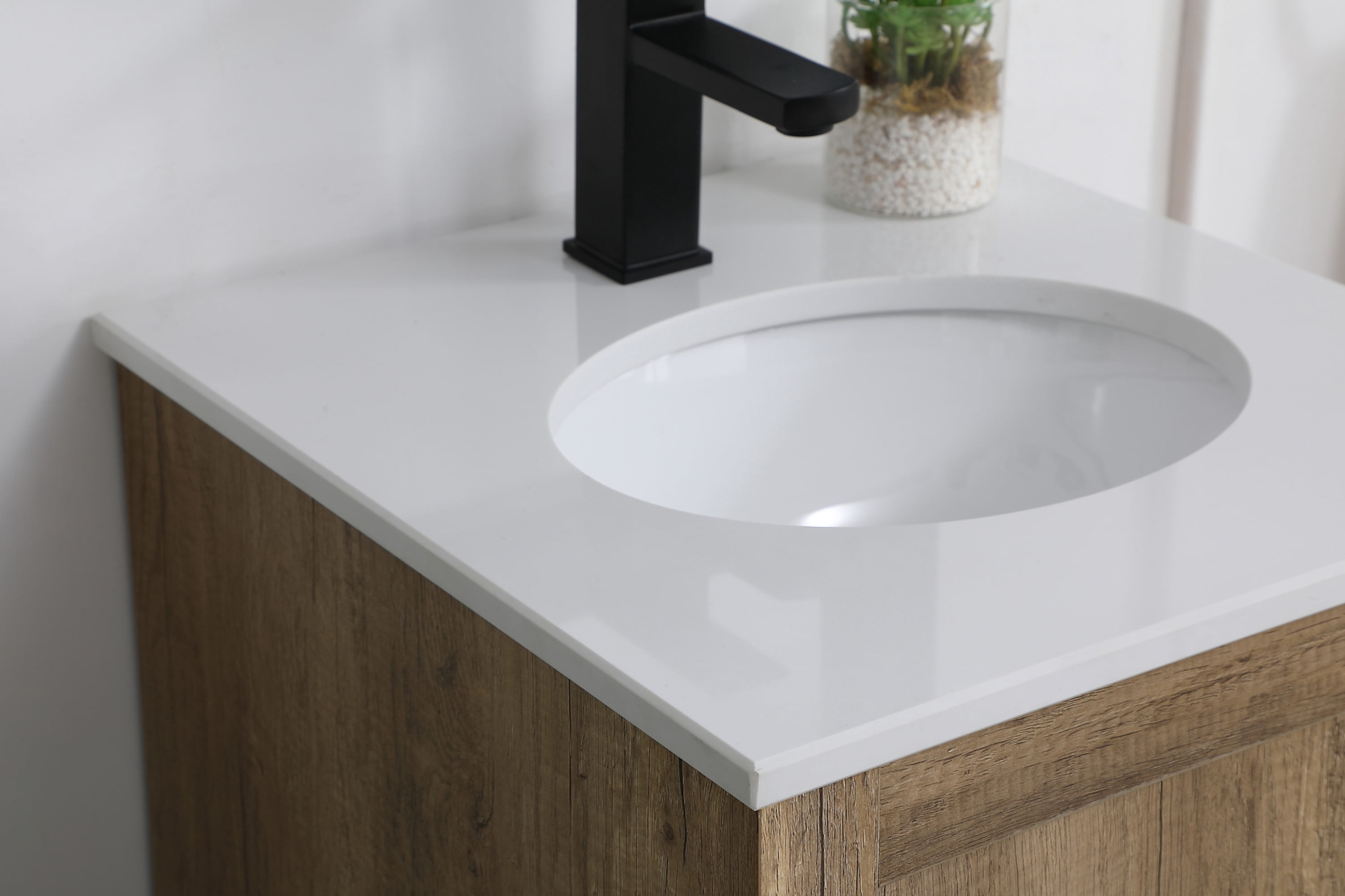 Elegant Kitchen and Bath 18 Inch Single Bathroom Vanity In Mango Wood