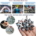 thumbnail image 5 of 6 Pcs Snowflake Tool 18-In-1 Stainless Steel Multi-Function Tool,Stainless Steel Snowflake Wrench,Men'S Gift,For Daily Travel Adventure Daily Tools, 5 of 5