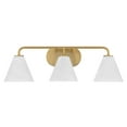 thumbnail image 2 of Warm Brass Three Light Bathroom Vanity from the Blair Collection, 2 of 6