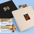 thumbnail image 3 of NestE Photo Album 4x6 600 Photos with Writing Space,4 x 6 Photo Book Linen Cover with Front Window, 4x6 Picture Album 600 Photos Photo Album Book for Wedding Kids Travel Family Baby Pictures (Beige), 3 of 15