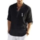 thumbnail image 2 of Camisetas de manga larga holgadas de algodón y lino de alta calidad para hombre, ropa informal de verano con estampado de kárate Kyokushin, moda 2023, 2 of 5
