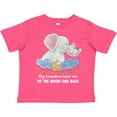 thumbnail image 3 of Inktastic My Grandma Loves Me to the Moon and Back Elephant Family Boys or Girls Toddler T-Shirt, 3 of 5