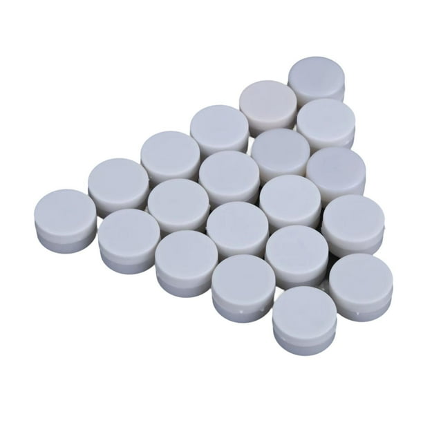Insertos Cajas Sonajeros Marionetas de Animales Muñecas Marionetas Caja Sonora Redonda Blanca Compacta 2 cm