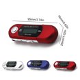 thumbnail image 2 of kurtrusly Mini MP3 Player Support 32G TF Card Flash Drive Lightweight LCD Music Player with 3.5mm Audio Jack One Finger Control for Home Red, 2 of 5