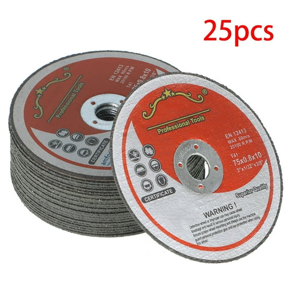 ALL-CARB 25 Pack 3” x 1/32” x 3/8” Cut-off Wheel - Metal & Stainless Steel Cutting Discs