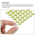 thumbnail image 4 of Uxcell 144 Pcs Heart Rhinestone 10mm Self Adhesive Gems Stickers Jewelry Stickers for Arts & Crafts, DIY Light Yellow, 4 of 6