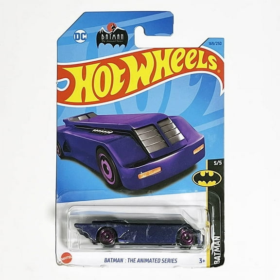 Mattel Hot Wheels Batman Series 1:64 Scale Play Vehicle, Die-Cast, Purple