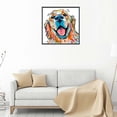 thumbnail image 4 of Pintura de diamante de perro Pug de Color de diamantes de imitación 5D, manualidades de animales de dibujos animados DIY, costura de resina, punto de cruz de cristal Inevent JJ12408-00, 4 of 6