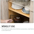thumbnail image 4 of Retractable Kitchen Rack Shelf Cabinet Holder Telescopic Adjustable Pot Bowls Shelves Storage Organizer Cupboard Bathroom White, 4 of 8