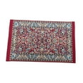 thumbnail image 5 of 1:12 Miniature Floor Area Rug Simulation Life Scene Home Woven Rug Ornaments Dark Red, 5 of 8