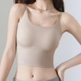 thumbnail image 4 of Xdegoge Women's Seamless Scoop Neck Longline Bra with Adjustable Straps, Wireless Padded Support Brassiere Soft Stretchy Underwear for All-Day, 4 of 8