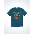 thumbnail image 4 of Wrangler Men's Retro Western Graphic Cyan Blue T-Shirt 112350032, 4 of 4
