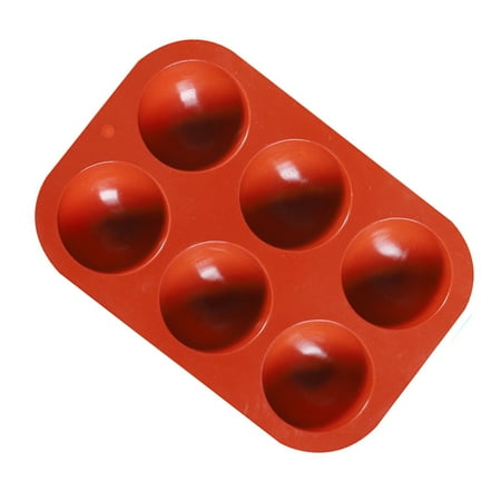 

Farfi Cake Mold Multi-use Elastic Silicone Non-stick Easy to Demold Pastry Mold for Home (Red)