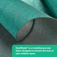 thumbnail image 5 of Coolaroo Outdoor DualShade Sun Sail and Hardware Kit, 95% UV Block Protection, 12' x 8' Rectangle; Maldives, 5 of 7