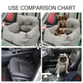 thumbnail image 5 of Unique Bargains Dog Car Seat Adjustable Straps Dog Booster Seat for Small Medium Large Dogs and Cats Pet for Car Grey, 5 of 8