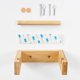 thumbnail image 4 of Wall-Mounted Wooden Toilet Paper Holder - Bamboo Toilet Roll Stand with Adhesive or Screw Mount - Compatible with All Brands, 4 of 5