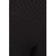 thumbnail image 4 of High Waist Honeycomb Textured Sports Leggings With Pockets - Black, 4 of 4