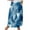 Blue, variant on Mrat Skirts for Women Women's Casual Retro Floral Skirts Linen Elastic Waist Pleated Maxi Skirt with Pockets Plus Size Skirts S-161 Navy L