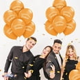 thumbnail image 4 of PMU Graduation Script Balloons 11 Inch Premium PartyTex Orange Latex (12/Pkg) Pkg/1, 4 of 7