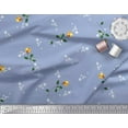 thumbnail image 3 of Soimoi Poly Georgette Tissu Feuilles & Fleurs Roses Tissus Imprimés par Yard 42 Pouces de Large, 3 of 3