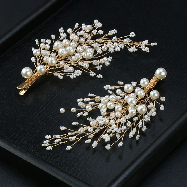 unbranded 1Par Adornos Dorados Para Con Detalles Exquisitos Ideal Para Bodas Y Uso Diario