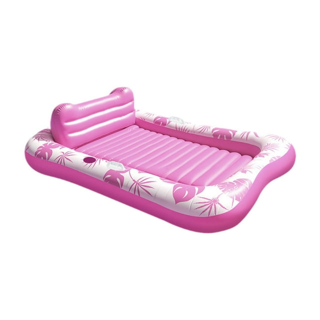 lionlar Inflatable Float Bed Multipurpose Pool Lounger Raft for Holiday Party Summer Pink