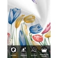 thumbnail image 7 of Watercolors Tulips Cloth Napkins Set of 6 Reusable Dinner Napkins, Spring Butterflies Flowers Leaves Plants Cocktail Napkin Washable Table Napkins for Wedding/Holiday Party/Baby Shower 20"x20", 7 of 7
