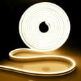 thumbnail image 1 of WANGQ LED Strip White 16.4ft/5m Neon Strip 12V Silicone Waterproof Flexible LED Neon Rope Light (Power Adapter Not Included), 1 of 7