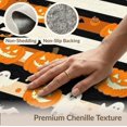 thumbnail image 6 of ODIKA 6'x9' Washable Area Rug Easy Care, Non-Shedding, Pumpkin Halloween Bat Vintage Spooky Ghost Stripes Motif Festive for Queen Size Bedroom Under Bed Master Suite, 6 of 7