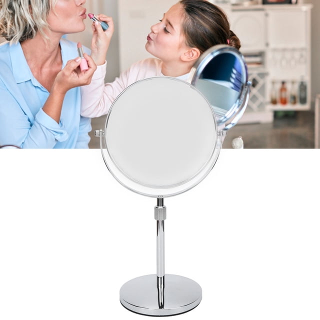 Espejo de maquillaje de mesa, espejo de maquillaje de mesa, espejo de maquillaje de doble cara para el hogar, espejo de tocador de escritorio, artesanía superior
