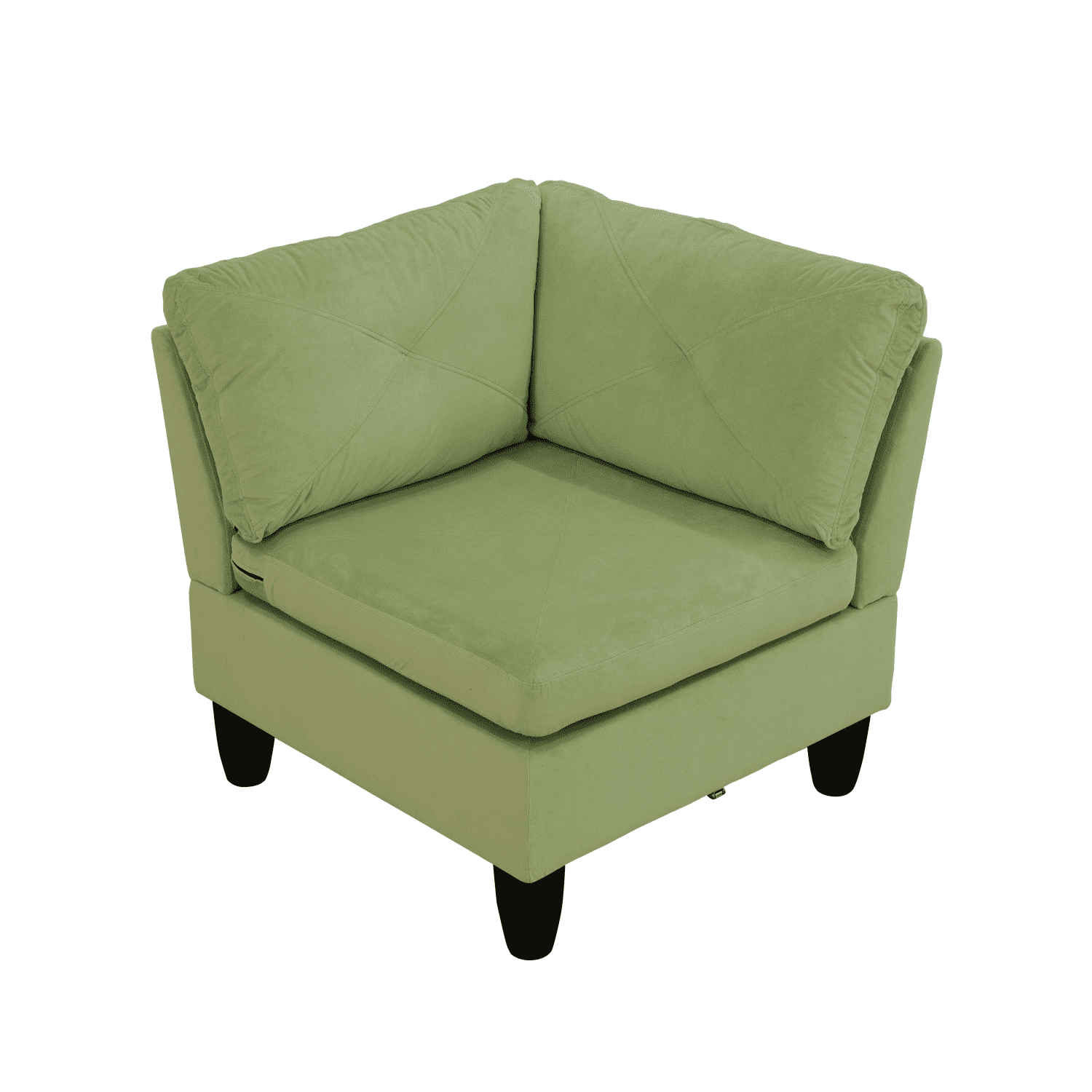 Hommoo Sofa Set,Massa Flannel 4-Piece Couch Living Room Sofa Set,Sectional Couches for Living Room,Apple-Green