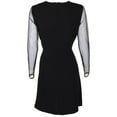 thumbnail image 4 of maison Jules Womens Illusion Shift Dress, Black, X-Large, 4 of 4