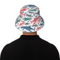 thumbnail image 5 of Fuzoiu Colorful Shark Print Reflective Bucket Hat,Outdoor Hat for Men and Women,Bucket Hat for Travel Fishing Hunting Summer Camp, 5 of 6