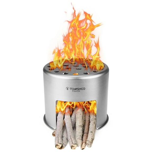 Ultra-lightweight Titanium Wood Camping Stove