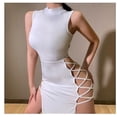 thumbnail image 1 of Vestido Sexy flaco erótico sin mangas vendaje Vestido ropa de dormir Porno ropa de baile Stripper Polo Clubwear fiesta espalda descubierta tanque XianweiShao 1327534466058, 1 of 1