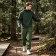 thumbnail image 6 of Mens Cargo Pants Casual Lightweight Elastic Waist Joggers Drawstring Baggy Comfy Workout Hiking Pants Multi Pockets Army Green XL, 6 of 9