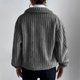 thumbnail image 3 of Women's Lapel Button Faux Mink Fur Long Fur Jacket Fashion Plush Coat Dark Grey XXL, 3 of 4