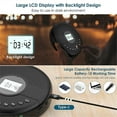 thumbnail image 3 of CD Player Portable, Bluetooth CD Player with Dual Speaker, 3 of 5