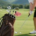 thumbnail image 7 of Haosy Coral Golf Mallet Putter Cover Strong Magnetic Leather Golf Club Headcover Closure, 7 of 7