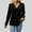 *Black, variant on Women's Velvet V Neck Top ,Long Sleeves Button Up Loose Casual Trendy Blouse Red,Womens Plus S